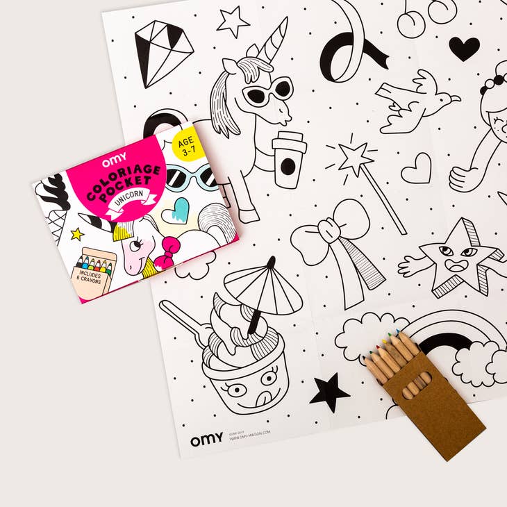 OMY Pocket Colouring Mini Poster