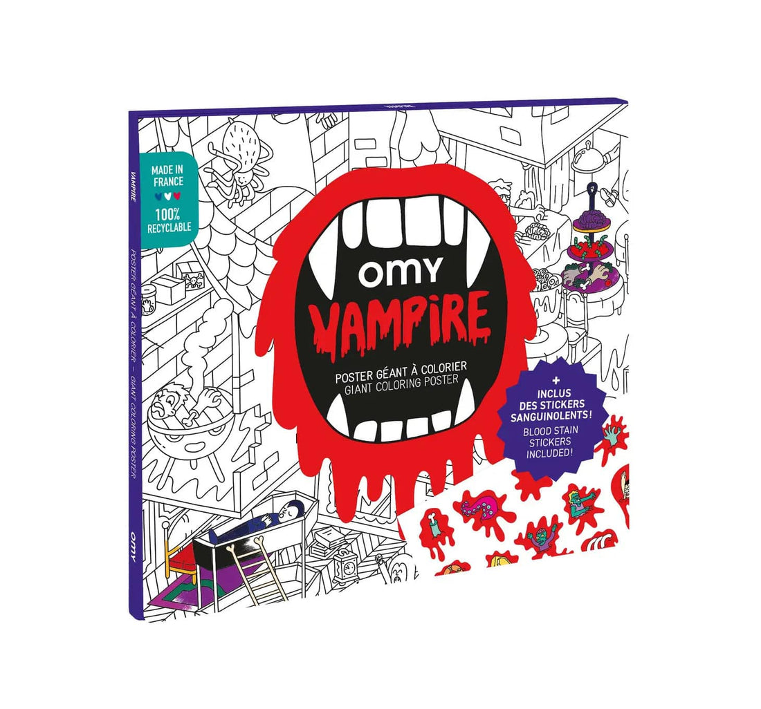 Vampire Giant Colouring Poster + Stickers