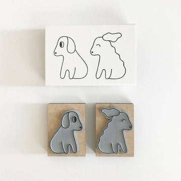 Mini Stamps - Dog and Wind