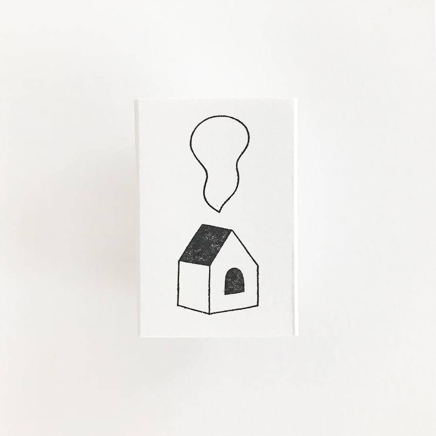 Mini Stamps - House and Smoke