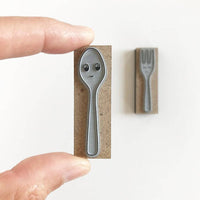 Mini Stamps - Spoon and Fork