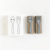 Mini Stamps - Spoon and Fork