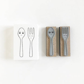 Mini Stamps - Spoon and Fork