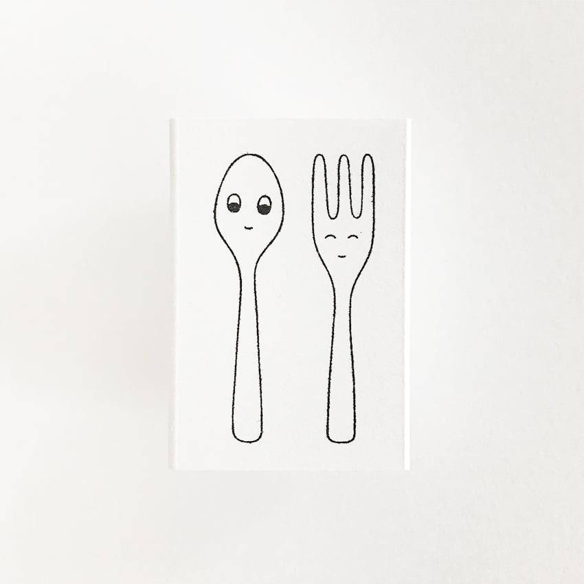 Mini Stamps - Spoon and Fork