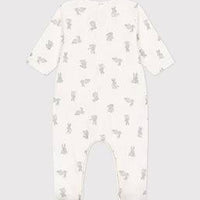 Printed Cotton Sleepsuit - Bunnies