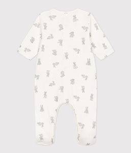 Printed Cotton Sleepsuit - Bunnies