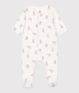 Printed Cotton Sleepsuit - Bunnies