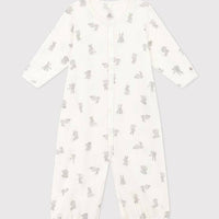 Babies' Cotton Jumpsuit/Sleeping Bag - Bunnies