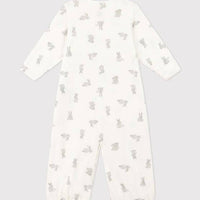 Babies' Cotton Jumpsuit/Sleeping Bag - Bunnies