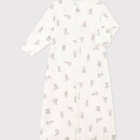 Babies' Cotton Jumpsuit/Sleeping Bag - Bunnies