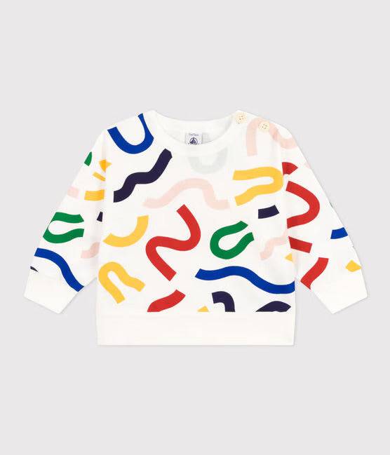 BABIES' FLEECE SWEATSHIRT - MULTICOLOUR