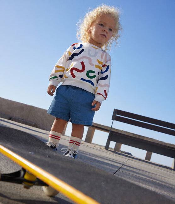 BABIES' FLEECE SWEATSHIRT - MULTICOLOUR