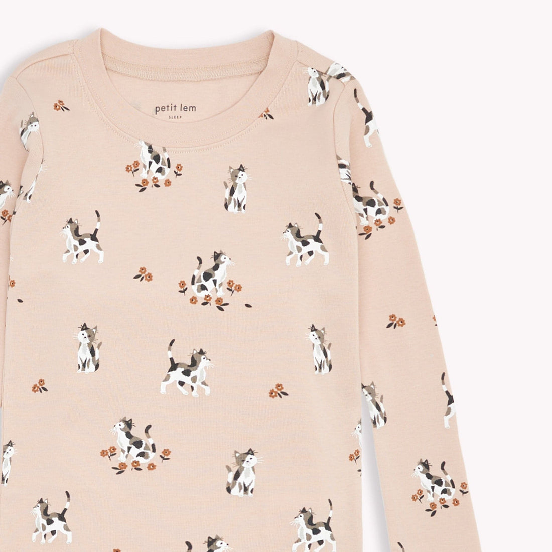 Kittens Print on Rose Dust PJ Set