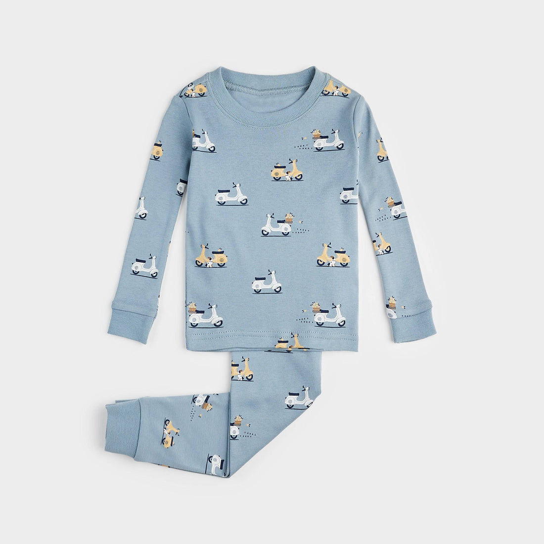 Motorino Print on Light Blue PJ Set