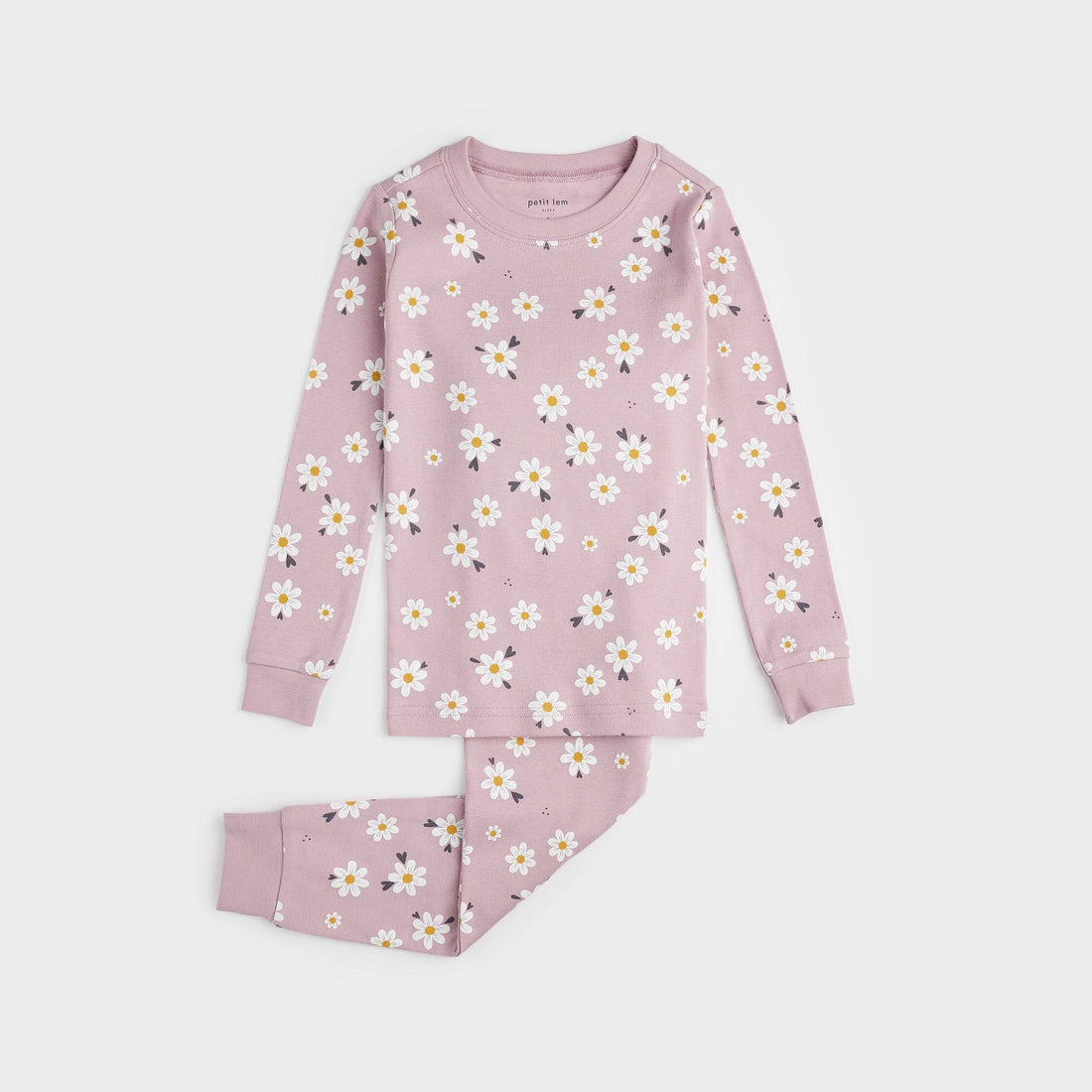 Daisy Print on Mauve PJ Set