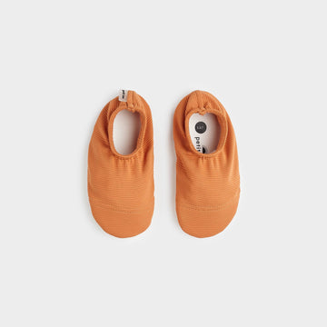 Ribbed Apricot Swim Slippers