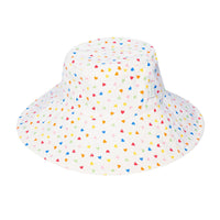 Rainbow Hearts Reversible Sun Hat