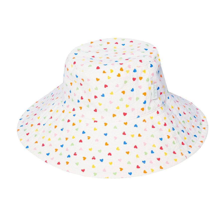 Rainbow Hearts Reversible Sun Hat