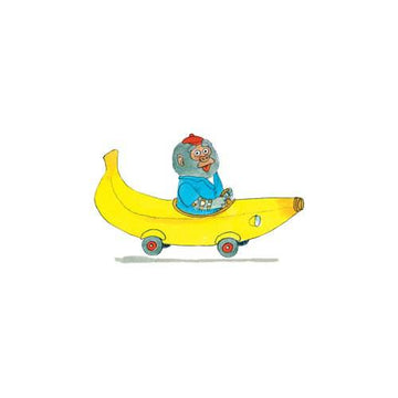 Bananas Gorilla and Car Richard Scarry Tattoo Pair