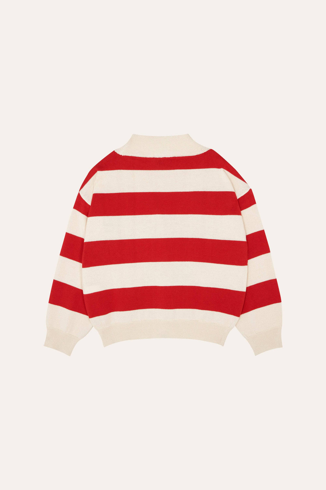 Red Stripes Oversized Kids Cardigan