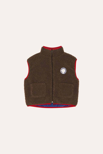 BROWN TEDDY VEST