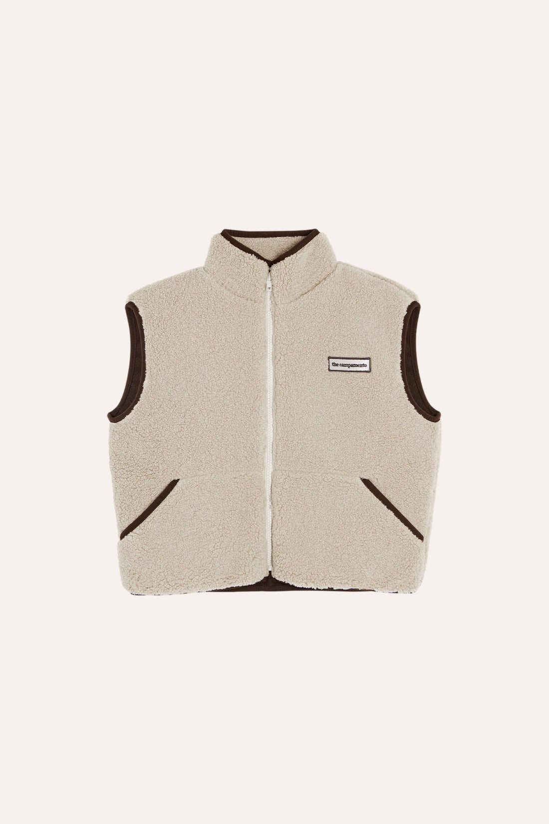 Ecru Teddy Vest