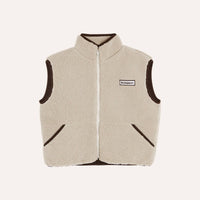 Ecru Teddy Vest