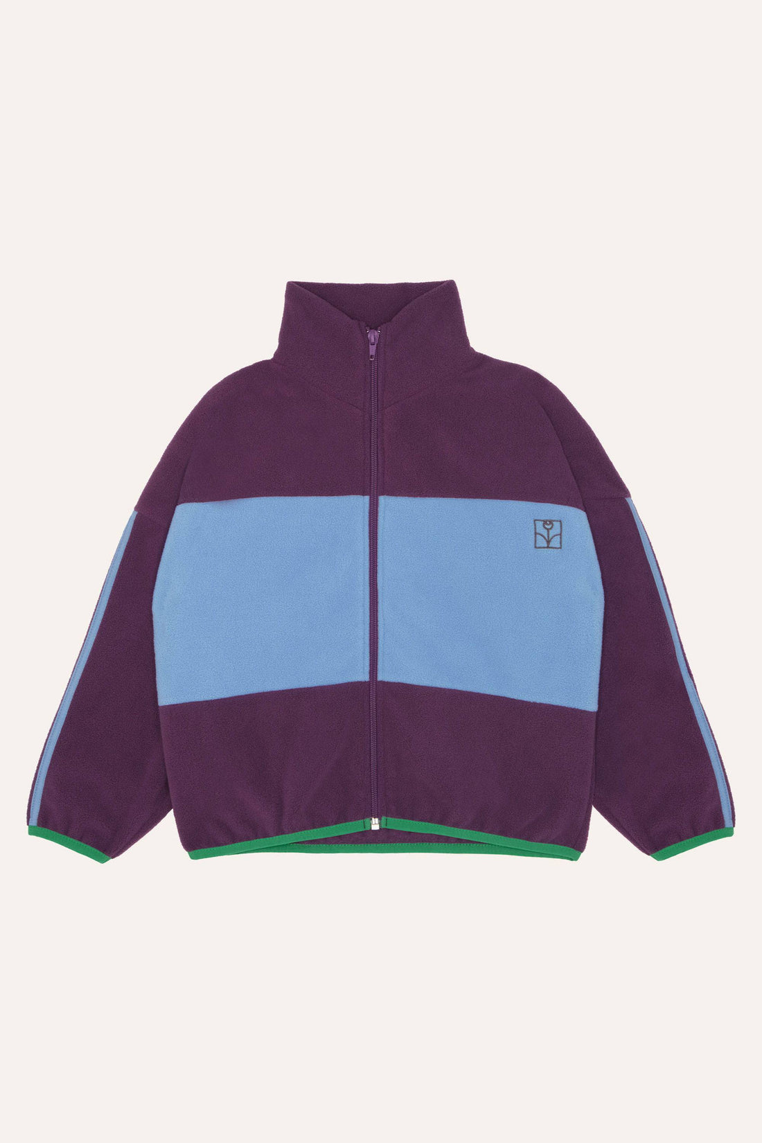 Purple Polar Zipped Sweatshirt