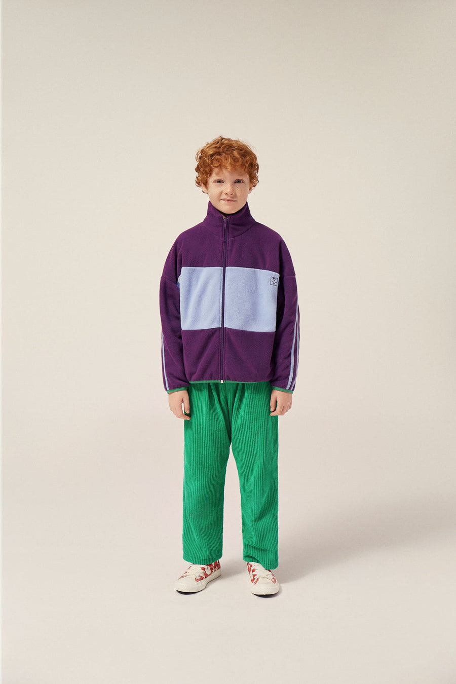 Purple Polar Zipped Sweatshirt