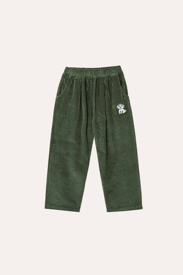 GREEN CORDUROY TROUSERS