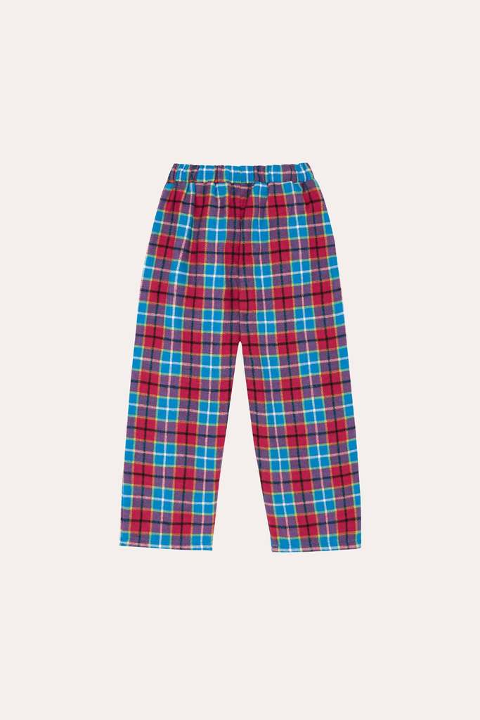 RED & BLUE CHECKED TROUSERS