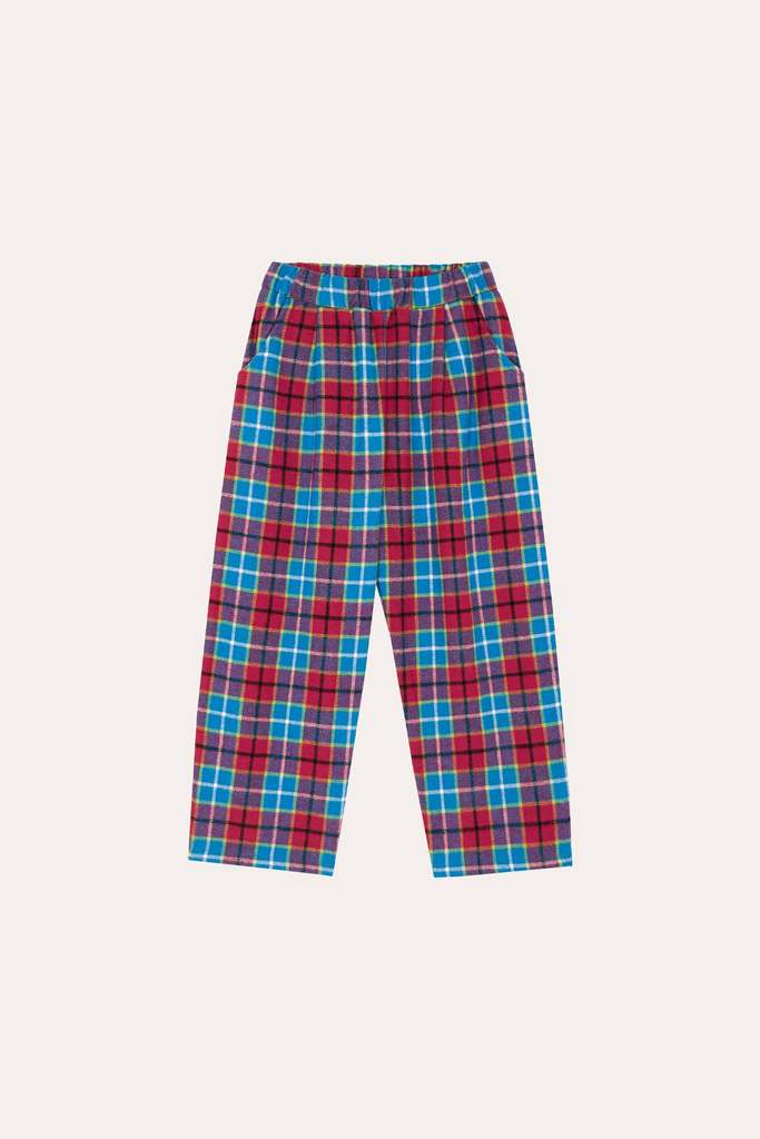 RED & BLUE CHECKED TROUSERS