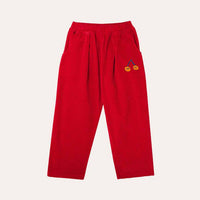 RED CORDUROY TROUSERS