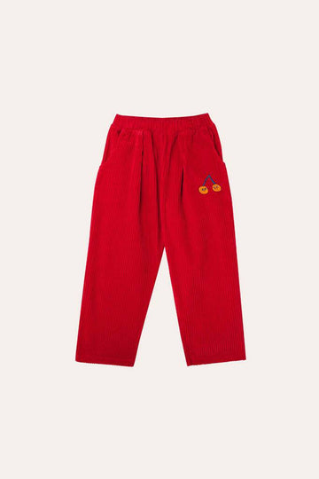 RED CORDUROY TROUSERS