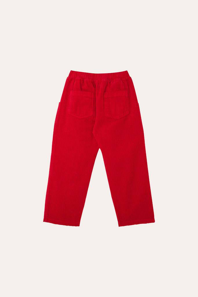 RED CORDUROY TROUSERS