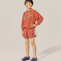 Sporty Red Kids Shorts