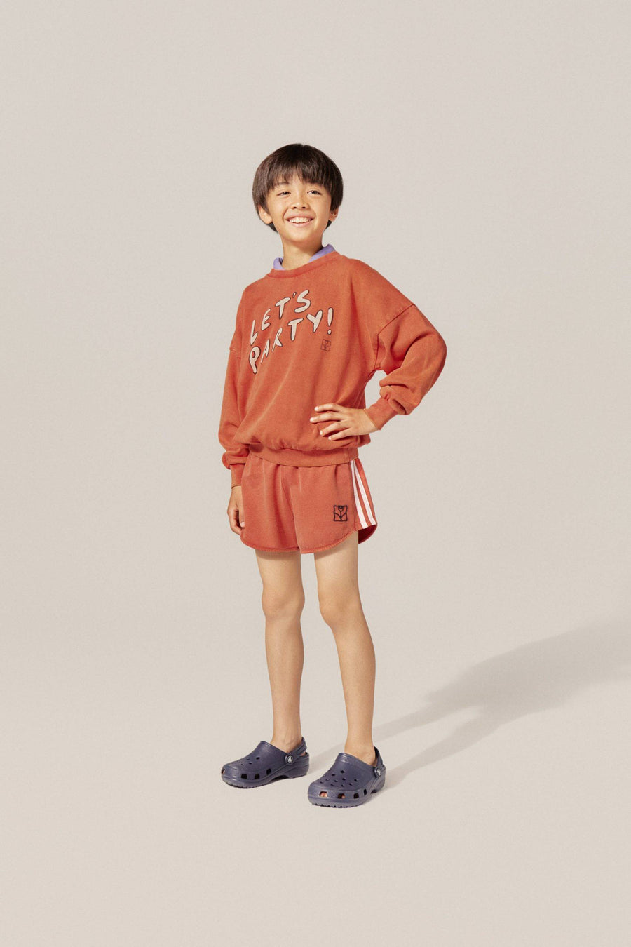 Sporty Red Kids Shorts