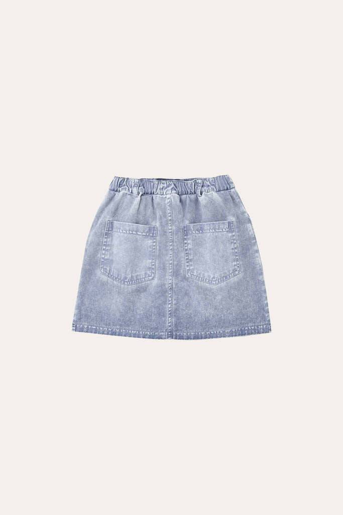 LIGHT BLUE WASHED SKIRT