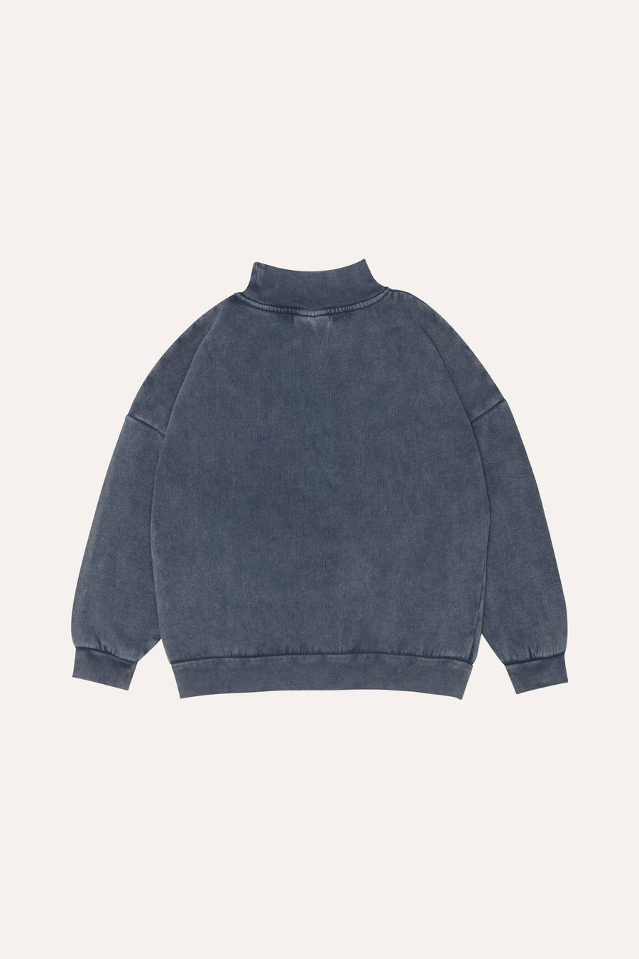 Blue High Necked Oversized Sweatshirt