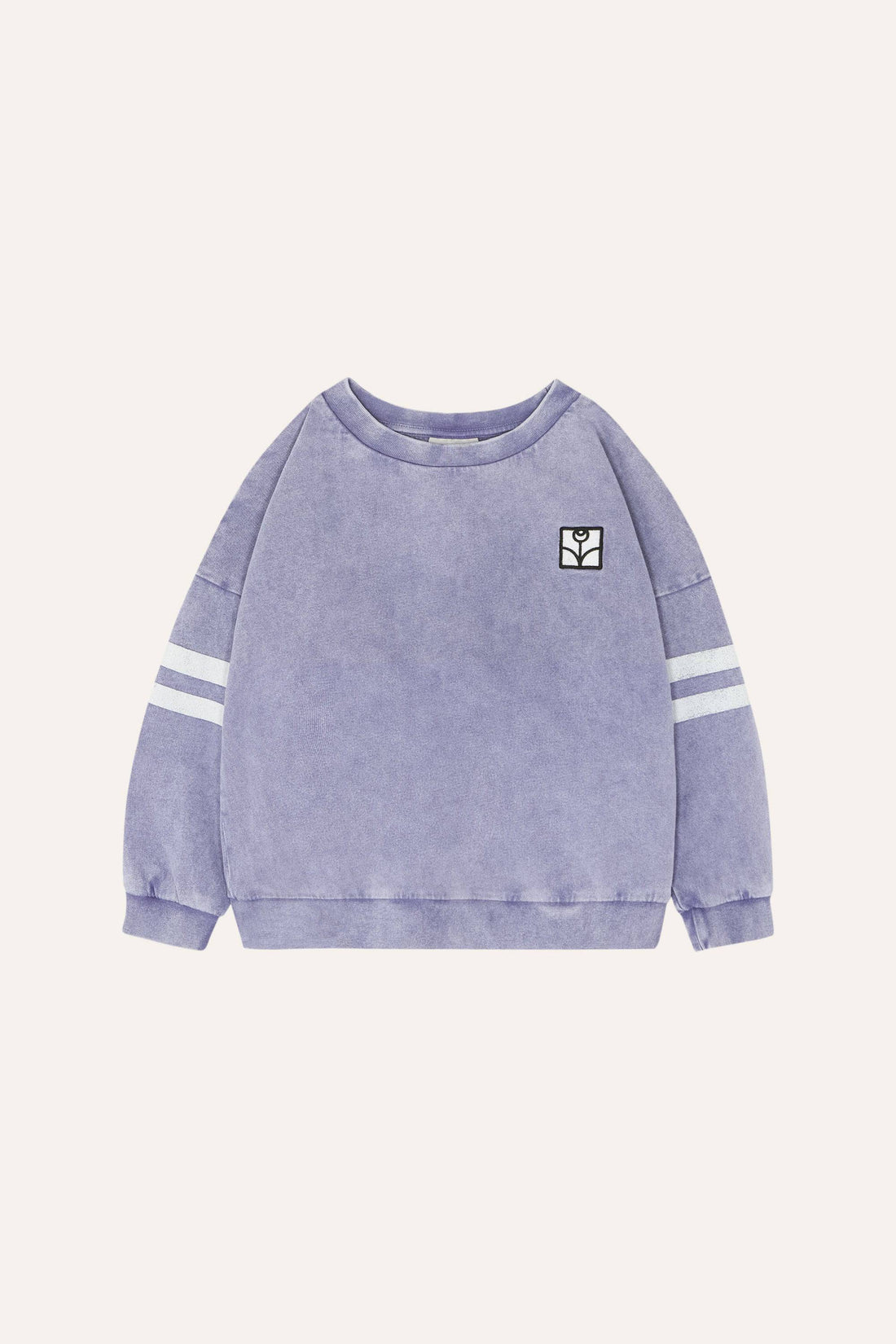 Washed Blue Oversized Kids Sweatshirt