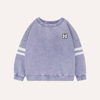 Washed Blue Oversized Kids Sweatshirt