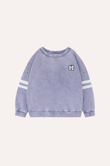 Washed Blue Oversized Kids Sweatshirt