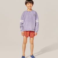 Washed Blue Oversized Kids Sweatshirt