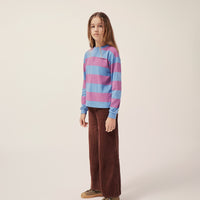 Purple Stripes Long Sleeve T-Shirt