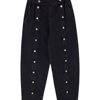 Denim Buttons Trousers