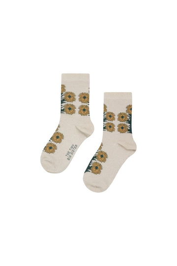 Aster Medium Socks - Vanilla