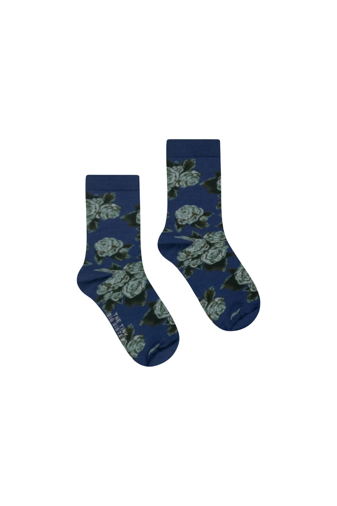 Roses Medium Socks - Moss Green