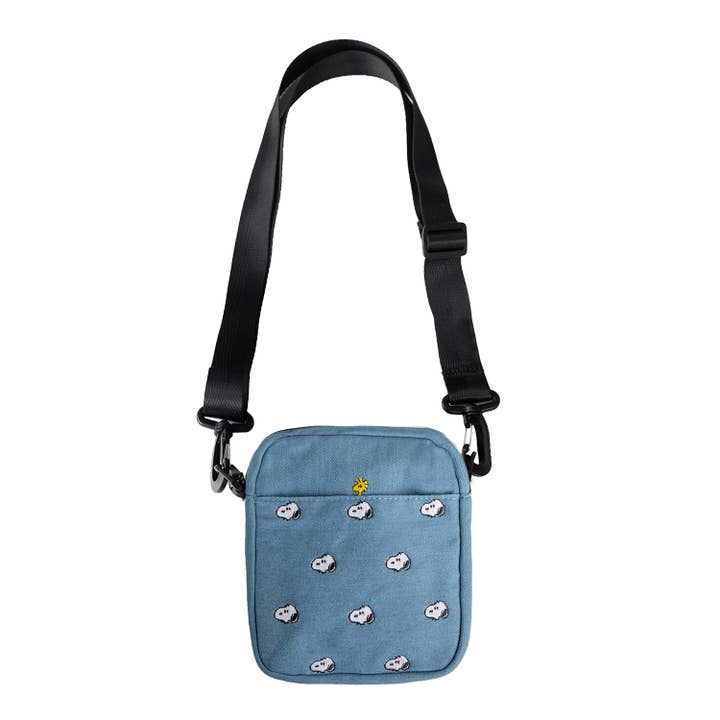 3P4 X Peanuts® - Snoopy Embroidered Denim Crossbody Bag