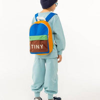 Color Block Backpack - Blue/Emerald