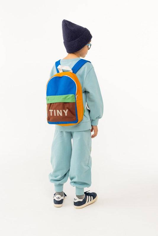 Color Block Backpack - Blue/Emerald